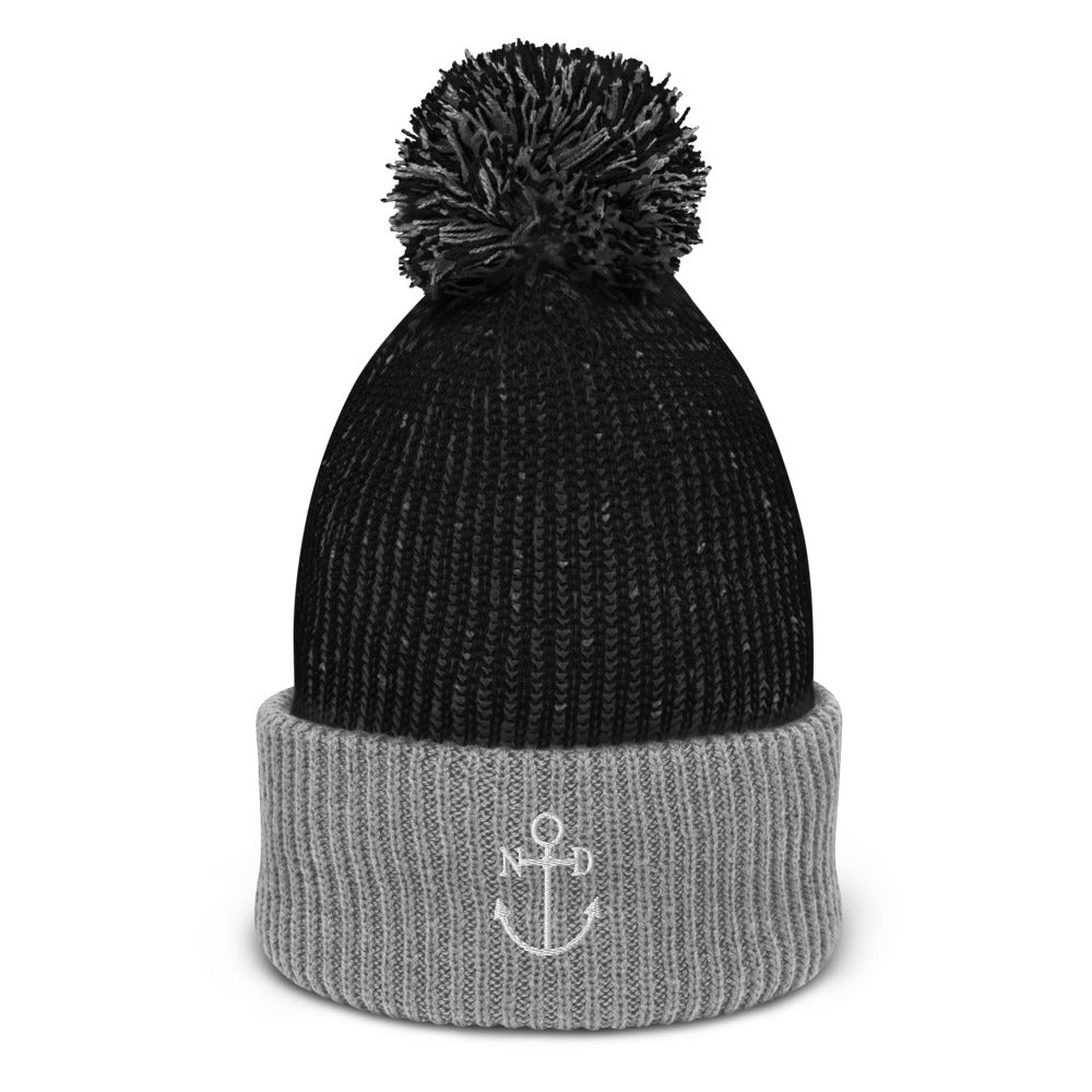 Anchor's Away Pom-Pom Beanie