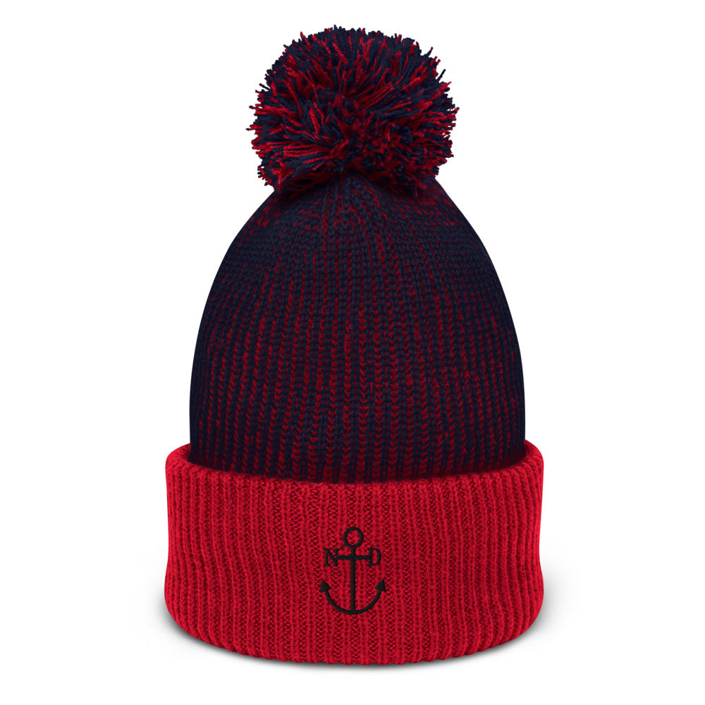 Anchor's Away Pom-Pom Beanie